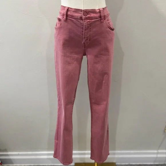 🌸 Tory Burch Pink Skinny Dusty Rose Jeans – Size 30 - Picture 4 of 16